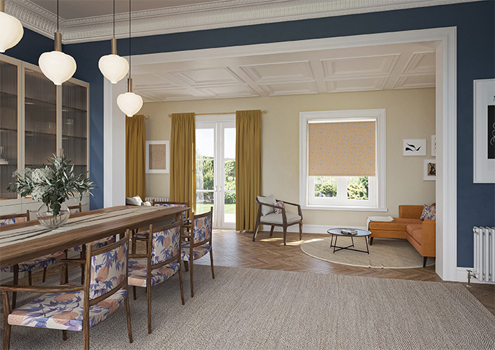 Leopard Luxe, Mustard - Roller Blind - Image 7